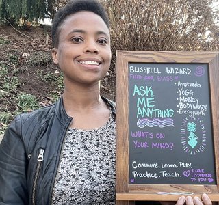 Open House chalk board image