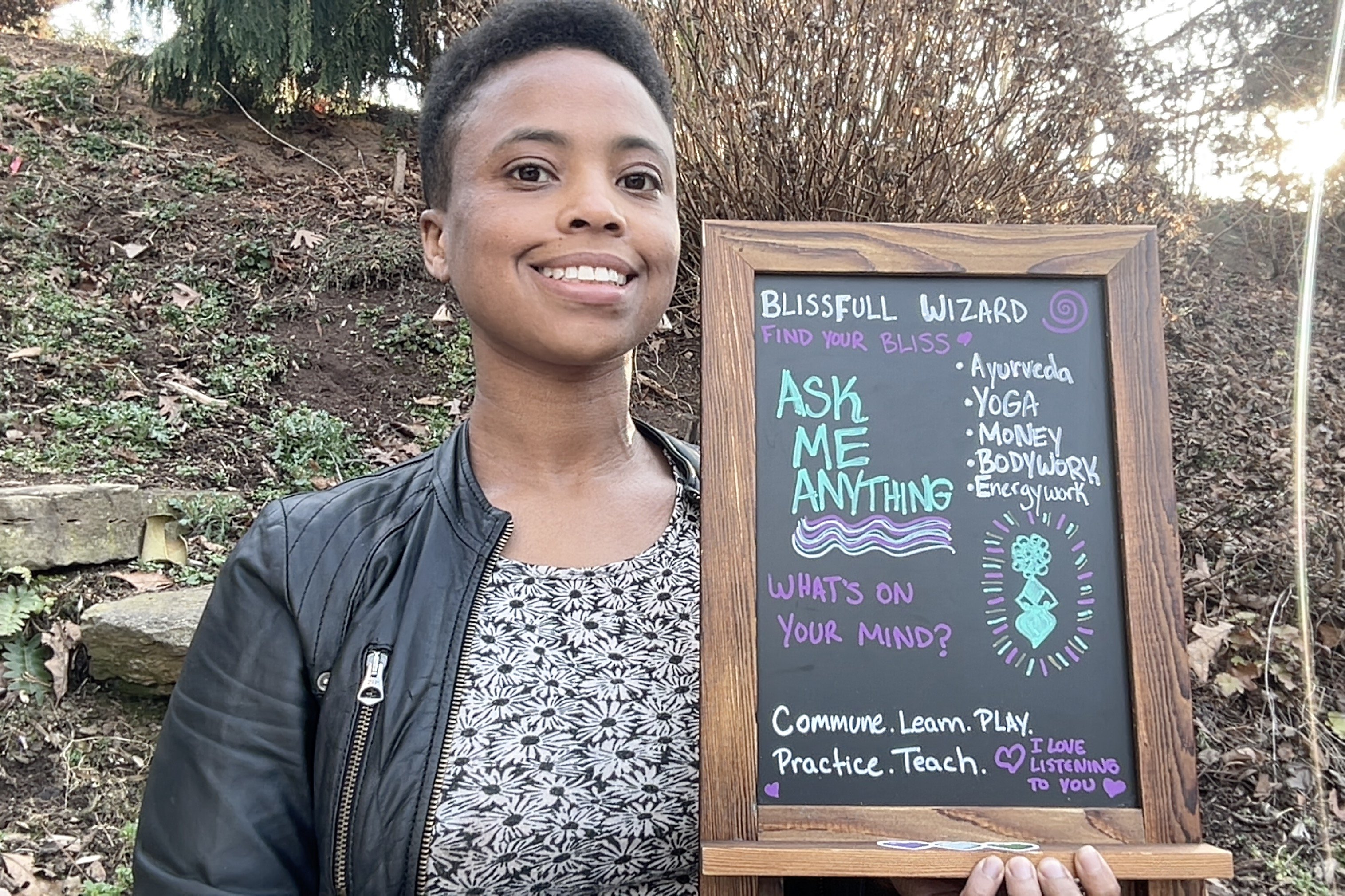 Open House chalk board image