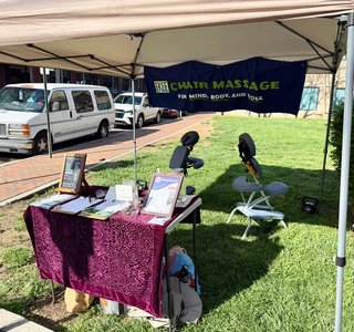 our 1st chair massage event!